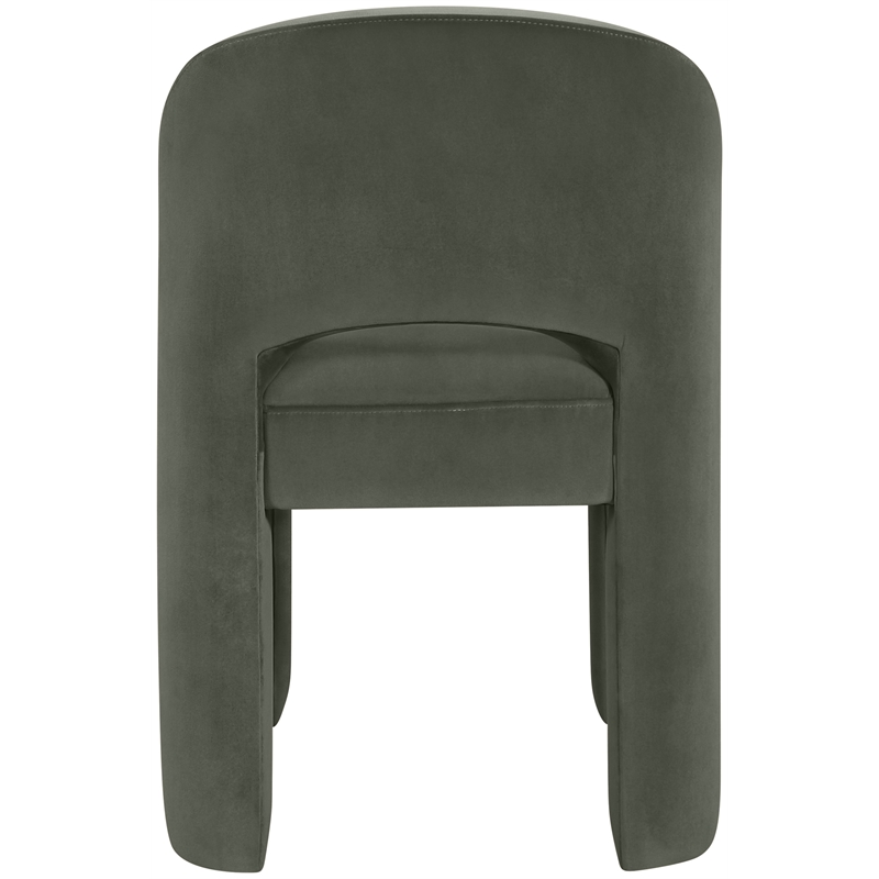 Meridian Furniture Celine Green Velvet Upholstered Dining Chair (Set of 2)