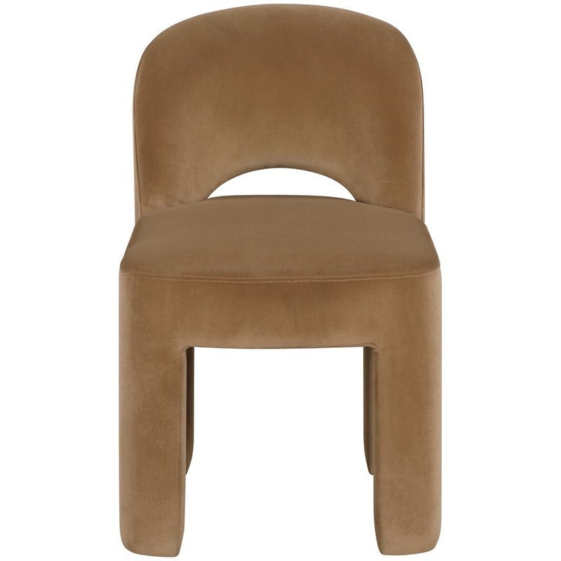 Meridian Furniture Celine Saddle Velvet Upholstered Dining Chair (Set of 2)