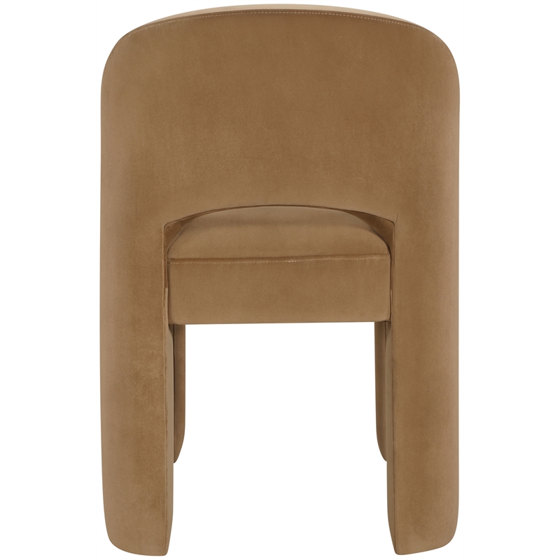 Meridian Furniture Celine Saddle Velvet Upholstered Dining Chair (Set of 2)