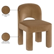 Meridian Furniture Celine Saddle Velvet Upholstered Dining Chair (Set of 2)