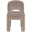 Meridian Furniture Celine Taupe Velvet Upholstered Dining Chair (Set of 2)