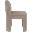 Meridian Furniture Celine Taupe Velvet Upholstered Dining Chair (Set of 2)