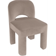 Meridian Furniture Celine Taupe Velvet Upholstered Dining Chair (Set of 2)