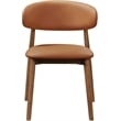 Meridian Furniture Leesa Cognac Vegan Leather Dining Chair (Set of 2)