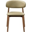 Meridian Furniture Leesa Khaki Vegan Leather Upholstered Dining Chair (Set of 2)