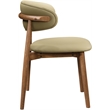 Meridian Furniture Leesa Khaki Vegan Leather Upholstered Dining Chair (Set of 2)