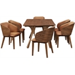Meridian Furniture Glenwood Cognac Vegan Leather Dining Chair (Set of 2)