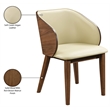 Meridian Furniture Glenwood Cream Vegan Leather Dining Chair (Set of 2)
