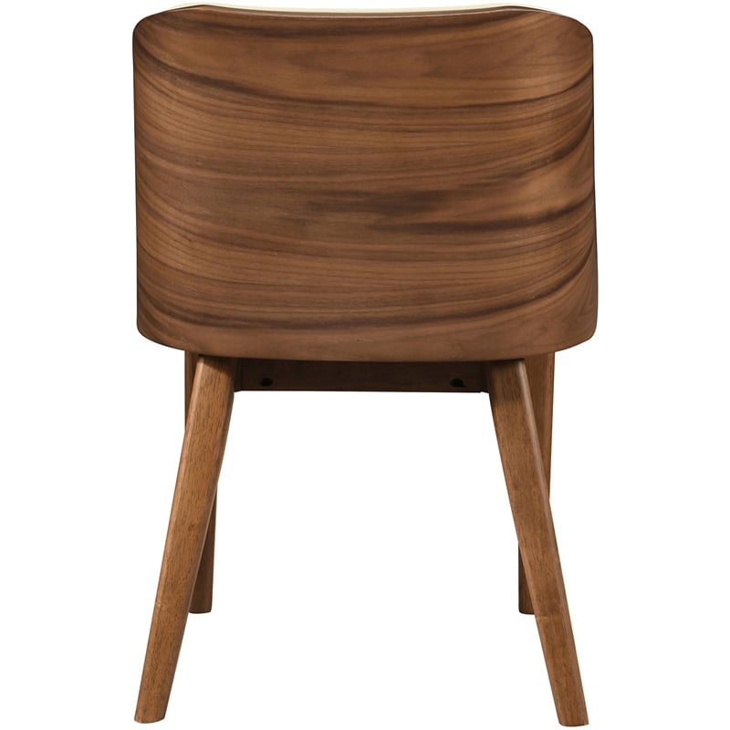 Meridian Furniture Glenwood Cream Vegan Leather Dining Chair (Set of 2)