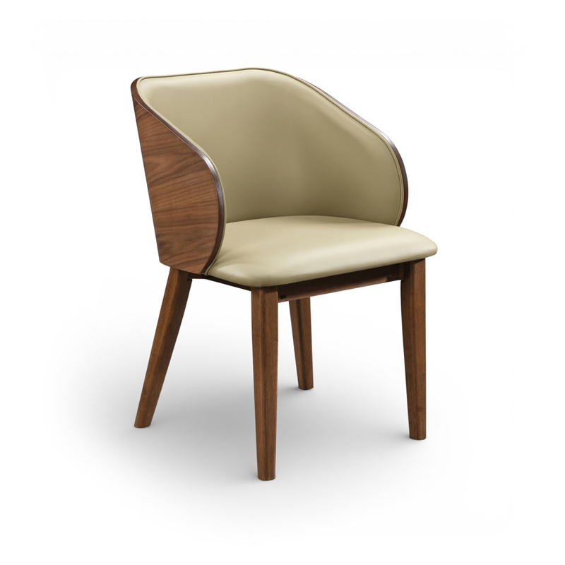 Meridian Furniture Glenwood Khaki Vegan Leather Dining Chair (Set of 2)