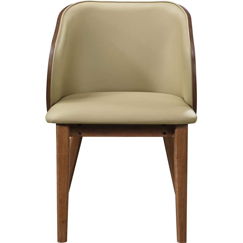 Meridian Furniture Glenwood Khaki Vegan Leather Dining Chair (Set of 2)