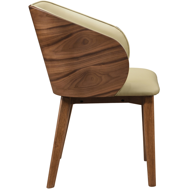 Meridian Furniture Glenwood Khaki Vegan Leather Dining Chair (Set of 2)