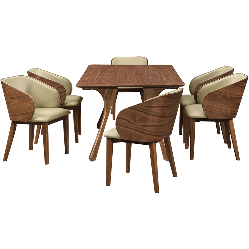 Meridian Furniture Glenwood Khaki Vegan Leather Dining Chair (Set of 2)