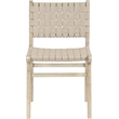 Meridian Furniture Entwine Beige Vegan Leather Upholstered Dining Chair