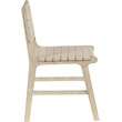 Meridian Furniture Entwine Beige Vegan Leather Upholstered Dining Chair