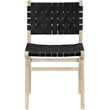 Meridian Furniture Entwine Black Vegan Leather Upholstered Dining Chair