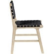 Meridian Furniture Entwine Black Vegan Leather Upholstered Dining Chair