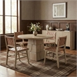 Meridian Furniture Entwine Brown Vegan Leather Upholstered Dining Chair