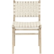 Meridian Furniture Entwine Cream Vegan Leather Upholstered Dining Chair