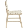 Meridian Furniture Entwine Cream Vegan Leather Upholstered Dining Chair