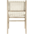 Meridian Furniture Entwine Cream Vegan Leather Upholstered Dining Chair
