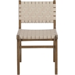 Meridian Furniture Entwine Beige Vegan Leather Upholstered Dining Chair