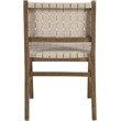 Meridian Furniture Entwine Beige Vegan Leather Upholstered Dining Chair