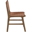 Meridian Furniture Entwine Brown Vegan Leather Upholstered Dining Chair