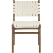 Meridian Furniture Entwine Cream Vegan Leather Upholstered Dining Chair