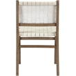 Meridian Furniture Entwine Cream Vegan Leather Upholstered Dining Chair