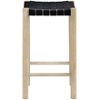 Meridian Furniture Entwine Black Vegan Leather Upholstered Counter Stool