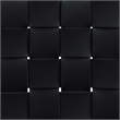 Meridian Furniture Entwine Black Vegan Leather Upholstered Counter Stool
