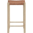 Meridian Furniture Entwine Brown Vegan Leather Upholstered Counter Stool