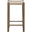 Meridian Furniture Entwine Beige Vegan Leather Upholstered Counter Stool
