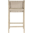Meridian Furniture Entwine Beige Vegan Leather Upholstered Counter Stool