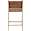 Meridian Furniture Entwine Brown Vegan Leather Upholstered Counter Stool