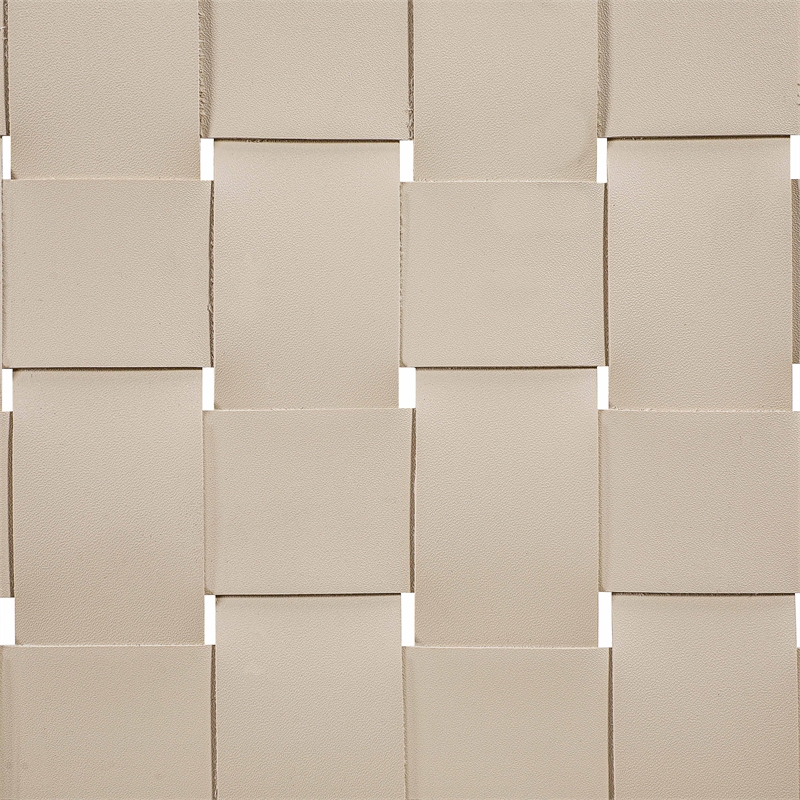 Meridian Furniture Entwine Beige Vegan Leather Upholstered Counter Stool