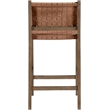 Meridian Furniture Entwine Brown Vegan Leather Upholstered Counter Stool