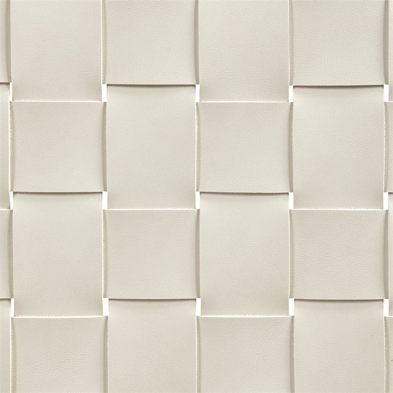 Meridian Furniture Entwine Cream Vegan Leather Upholstered Counter Stool