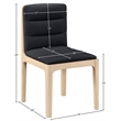 Meridian Furniture Ellis Black Vegan Leather Dining Chair (Set of 2)