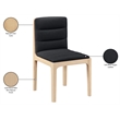 Meridian Furniture Ellis Black Vegan Leather Dining Chair (Set of 2)