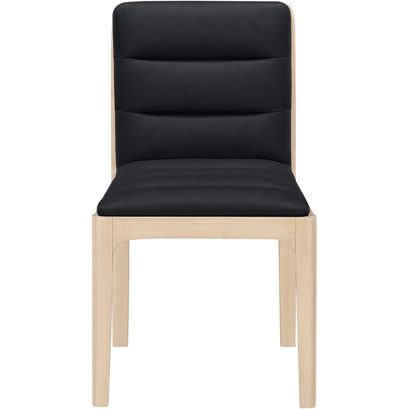 Meridian Furniture Ellis Black Vegan Leather Dining Chair (Set of 2)