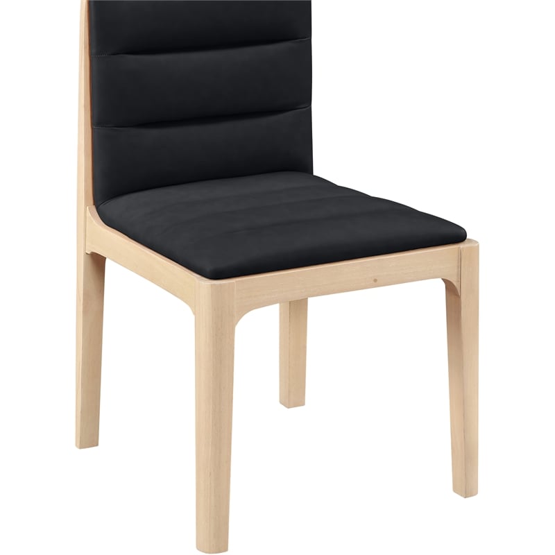 Meridian Furniture Ellis Black Vegan Leather Dining Chair (Set of 2)