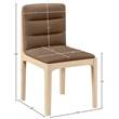 Meridian Furniture Ellis Brown Vegan Leather Dining Chair (Set of 2)