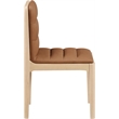 Meridian Furniture Ellis Cognac Vegan Leather Dining Chair (Set of 2)