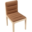 Meridian Furniture Ellis Cognac Vegan Leather Dining Chair (Set of 2)
