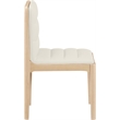 Meridian Furniture Ellis Cream Vegan Leather Dining Chair (Set of 2)