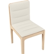 Meridian Furniture Ellis Cream Vegan Leather Dining Chair (Set of 2)