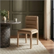 Meridian Furniture Ellis Tan Vegan Leather Dining Chair (Set of 2)