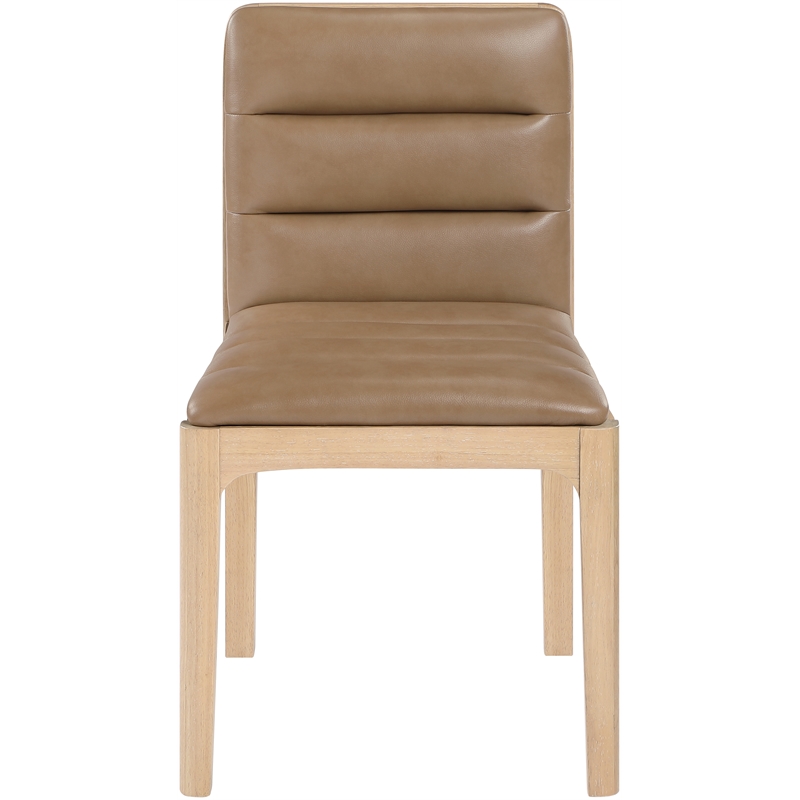 Meridian Furniture Ellis Tan Vegan Leather Dining Chair (Set of 2)